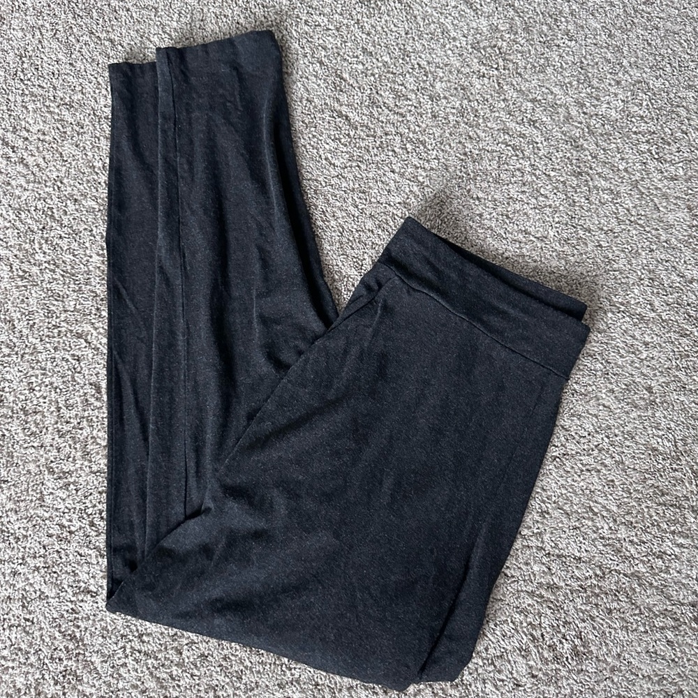 Eileen Fisher Grey Heathered soft leggings size S